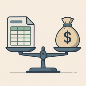 Spreadsheet discount in valuation