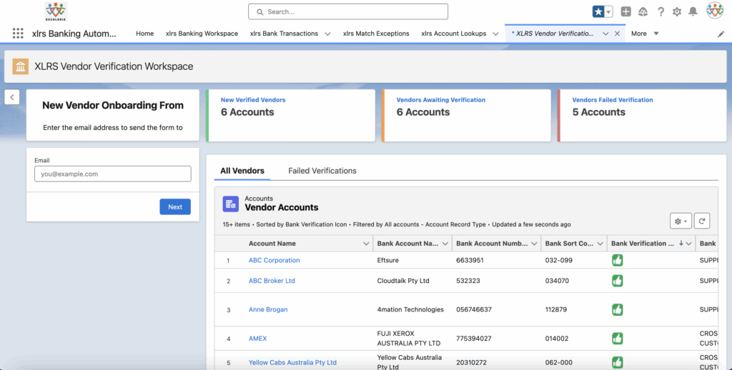 Vendor Verification Workspace
